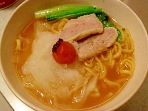 味噌ラーメン梅おろし